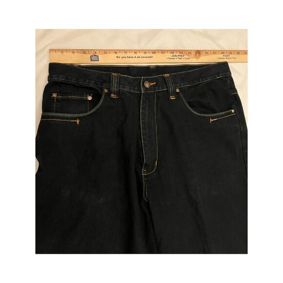 Kani Gold Jeans Mens 38x34 Straight Dark Wash Classic Embroidered Hip Hop - Picture 7 of 13